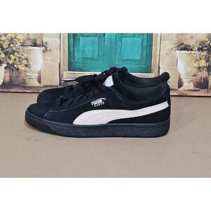 Puma Suede Women's Black/Pink Lace Up Sneakers US Size 9‎